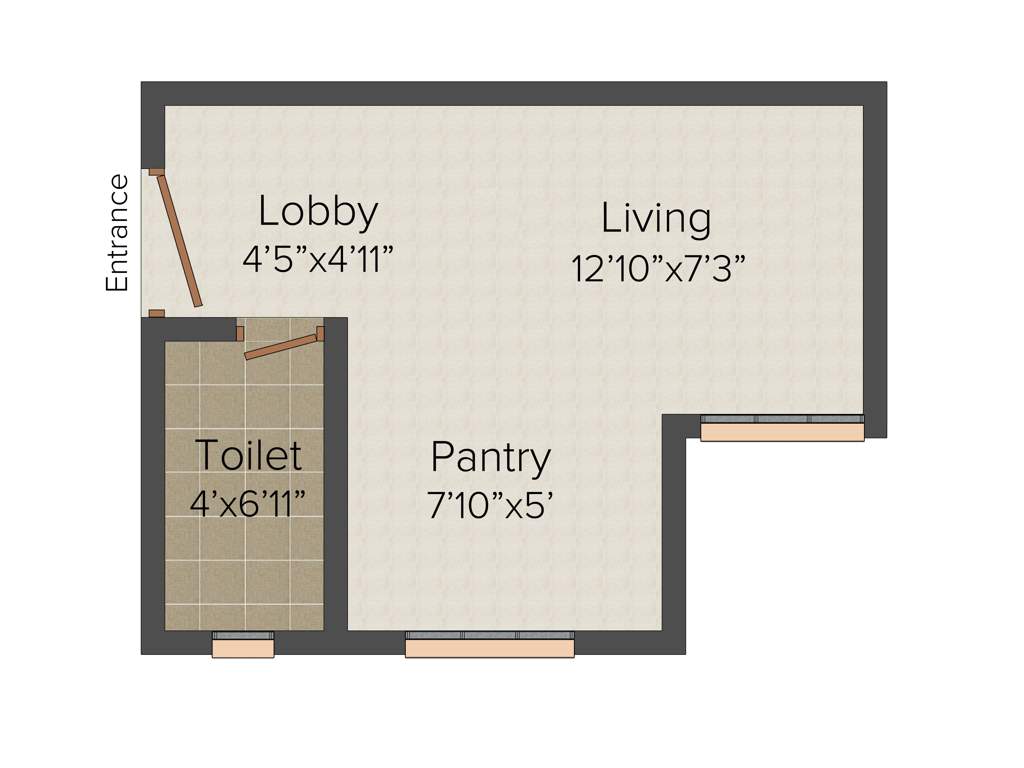 Vastushodh Anandgram Bhandgaon (1BHK+1T (249 sq ft) 249 sq ft)