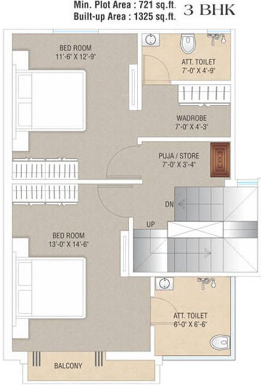  sahjanand duplex Floor Plan First Floor Plan