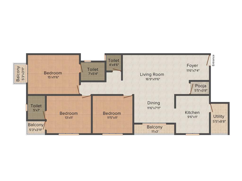 Riddhi Castle Heights (3BHK+3T (1,910 sq ft) 1910 sq ft)