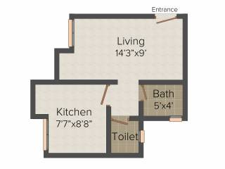 Vastushodh Anandgram Bhandgaon (1BHK+1T (426 sq ft) 426 sq ft)