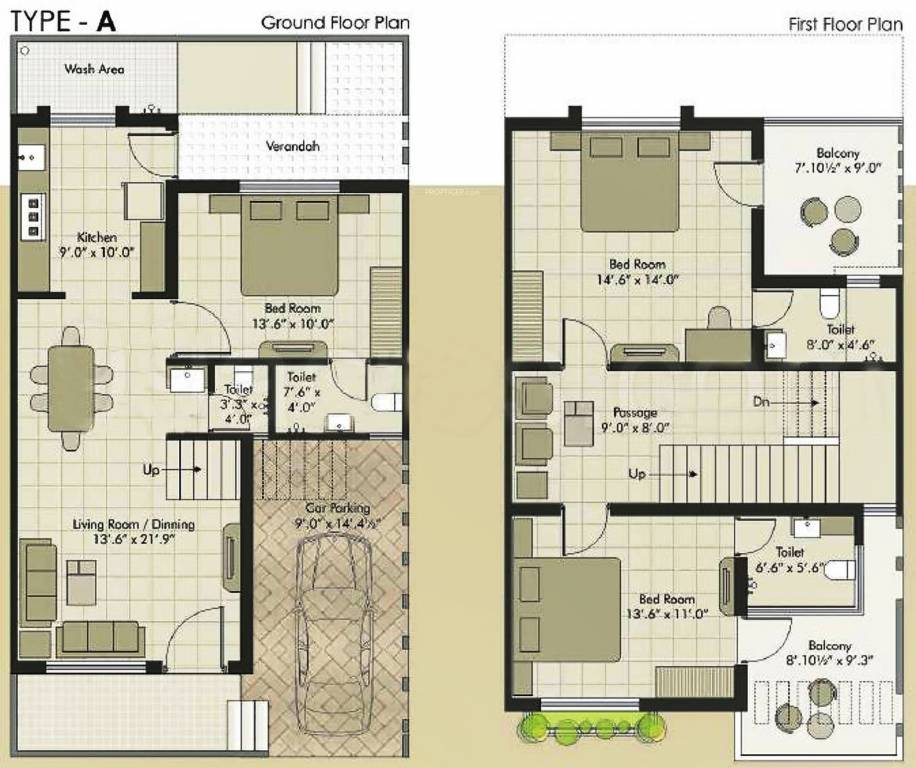 BR Siddharth Enclave Villas (3BHK+3T (1,700 sq ft) 1700 sq ft)