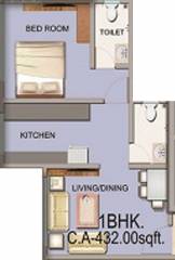 Skyline Viha (1BHK+1T (691 sq ft) 691 sq ft)