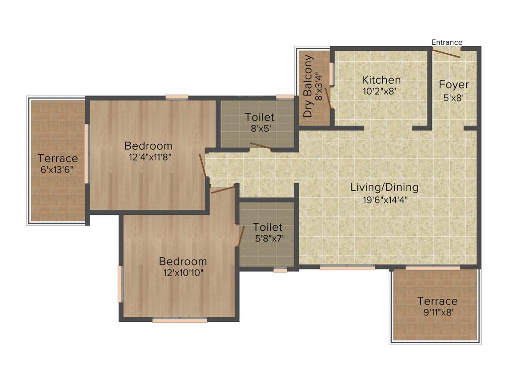 Vishwa Aseem Vishwa (2BHK+2T (1,315 sq ft) 1315 sq ft)