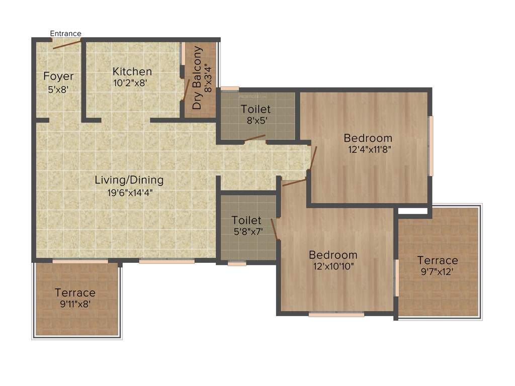 Vishwa Aseem Vishwa (2BHK+2T (1,320 sq ft) 1320 sq ft)