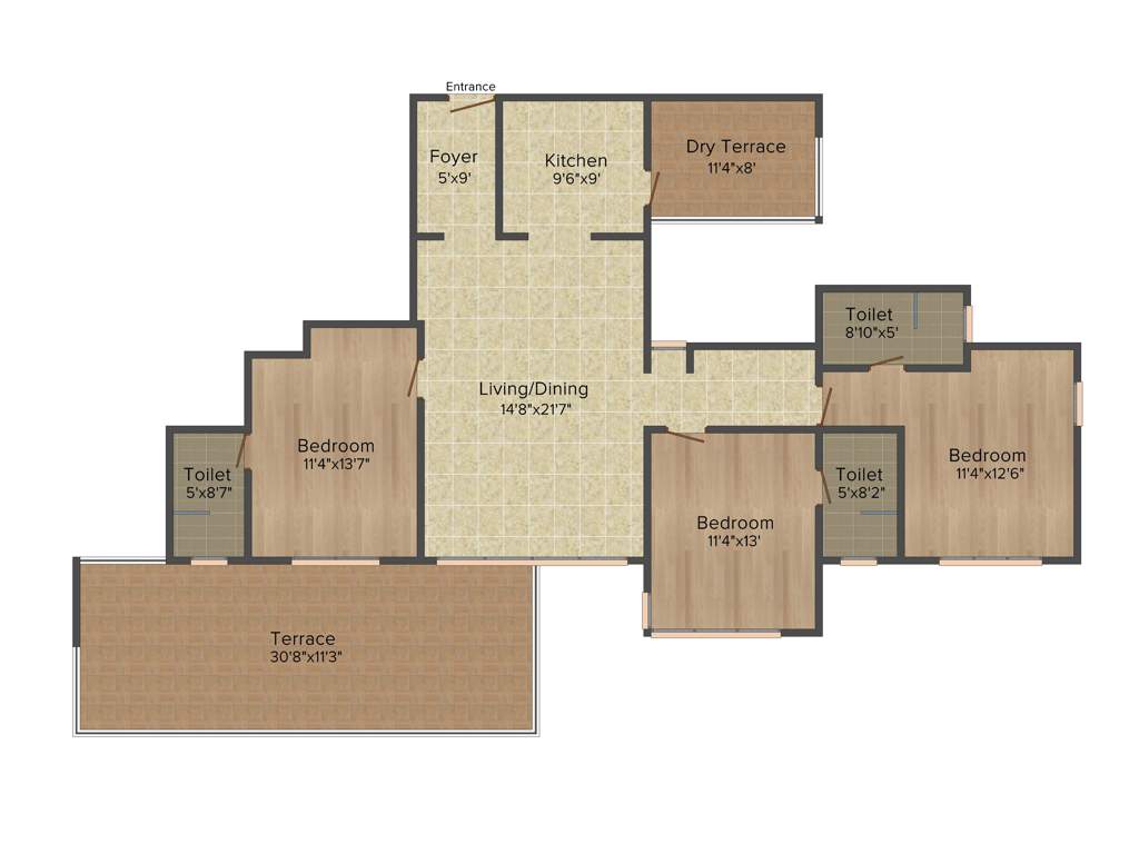 Vishwa Aseem Vishwa (3BHK+3T (2,014 sq ft) 2014 sq ft)