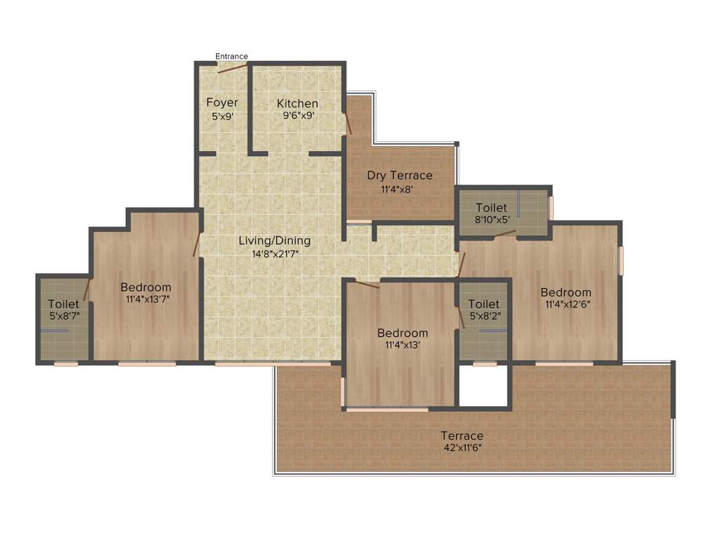 Vishwa Aseem Vishwa (3BHK+3T (2,087 sq ft) 2087 sq ft)