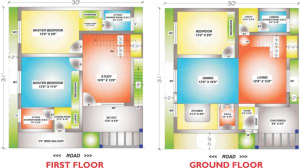 Aalaya Hill View (3BHK+3T (1,250 sq ft) + Study Room 1250 sq ft)