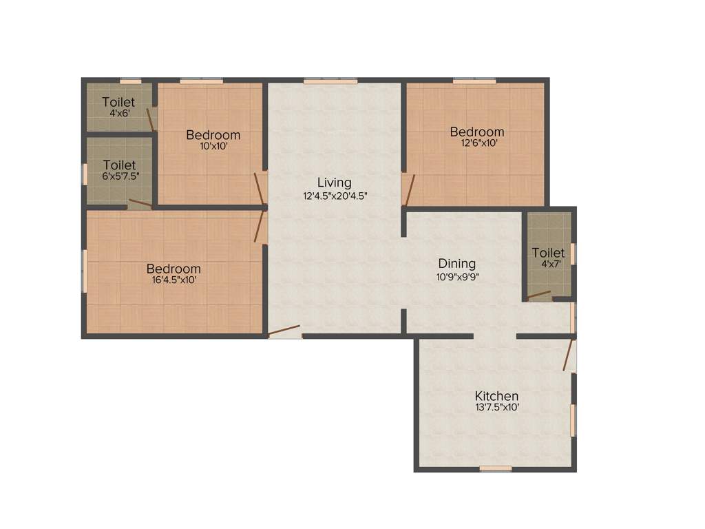 Sakthivel Sai Sadhan (3BHK+3T (1,375 sq ft) 1375 sq ft)