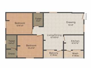 Vision Golden Blossom (2BHK+2T (1,150 sq ft) 1150 sq ft) Vision Golden Blossom (2BHK+2T (1,150 sq ft) 1150 sq ft)