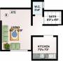 Tisai Krupa Construction Vaishnavi Park Floor Plan (1BHK+1T (470 sq ft) 470 sq ft)