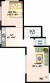 Tisai Krupa Construction Vaishnavi Park Floor Plan (1BHK+1T (560 sq ft) 560 sq ft)