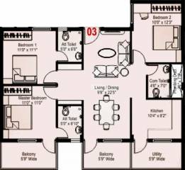 GB Sai Vishnu Vihar (3BHK+3T (1,325 sq ft) 1325 sq ft) GB Sai Vishnu Vihar (3BHK+3T (1,325 sq ft) 1325 sq ft)