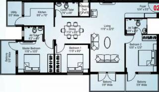 GB Sai Vishnu Vihar (3BHK+3T (1,465 sq ft) 1465 sq ft) GB Sai Vishnu Vihar (3BHK+3T (1,465 sq ft) 1465 sq ft)