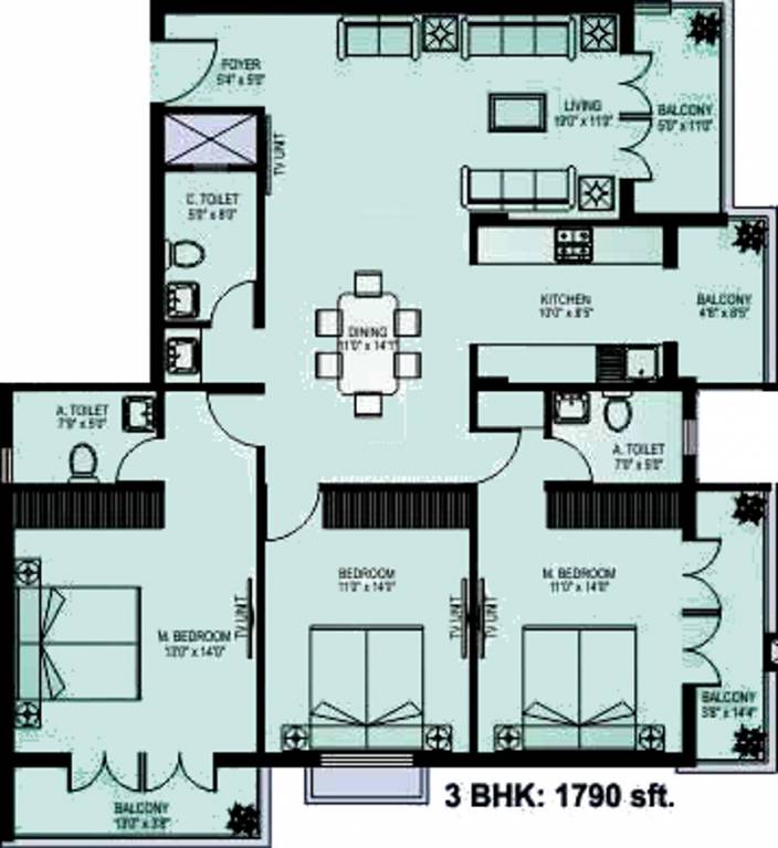 GB Group Sai Sharada (3BHK+3T (1,790 sq ft) 1790 sq ft) GB Group Sai Sharada (3BHK+3T (1,790 sq ft) 1790 sq ft)
