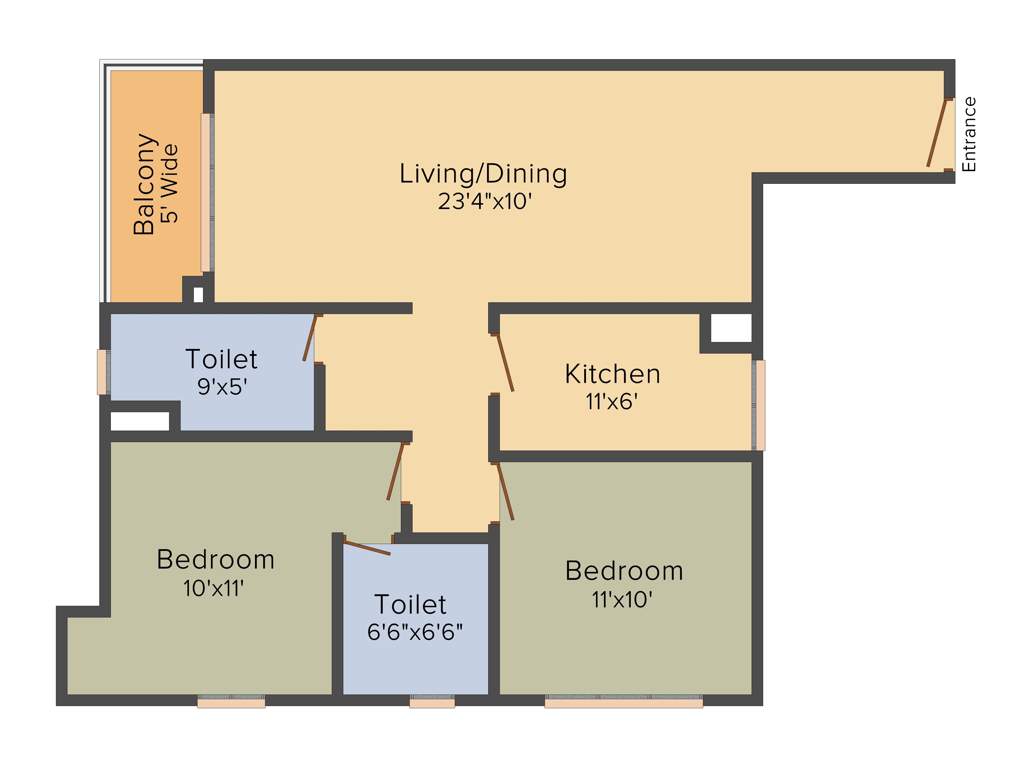 Mani Shankhmani (2BHK+2T (1,277 sq ft) 1277 sq ft)