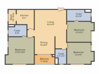 Mani Shankhmani (3BHK+3T (2,032 sq ft) 2032 sq ft)