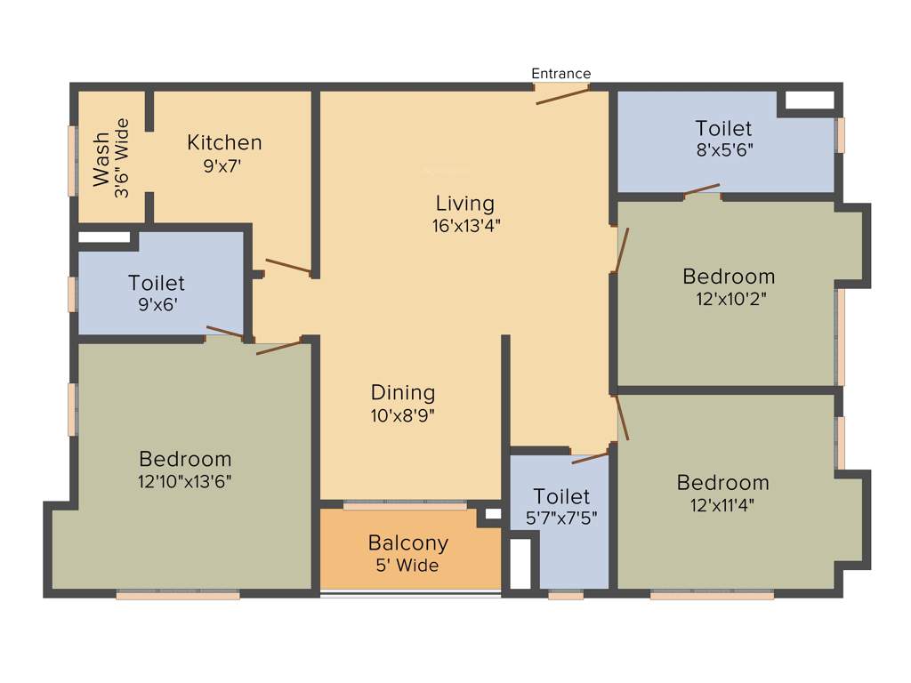 Mani Shankhmani (3BHK+3T (2,032 sq ft) 2032 sq ft)