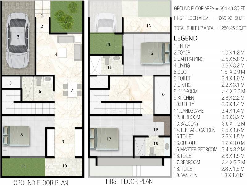 Aratt Rolling Whites (3BHK+4T (1,260 sq ft) 1260 sq ft)