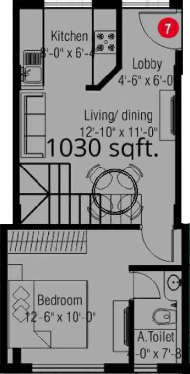 ACE Promoters And Developers Apple View (3BHK+2T (1,030 sq ft) 1030 sq ft)