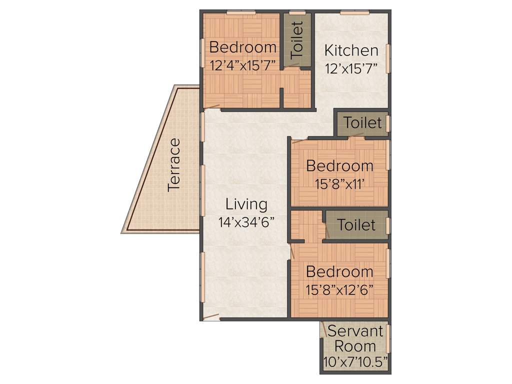 Gear up Belvedere Court (3BHK+3T (2,420 sq ft) 2420 sq ft)