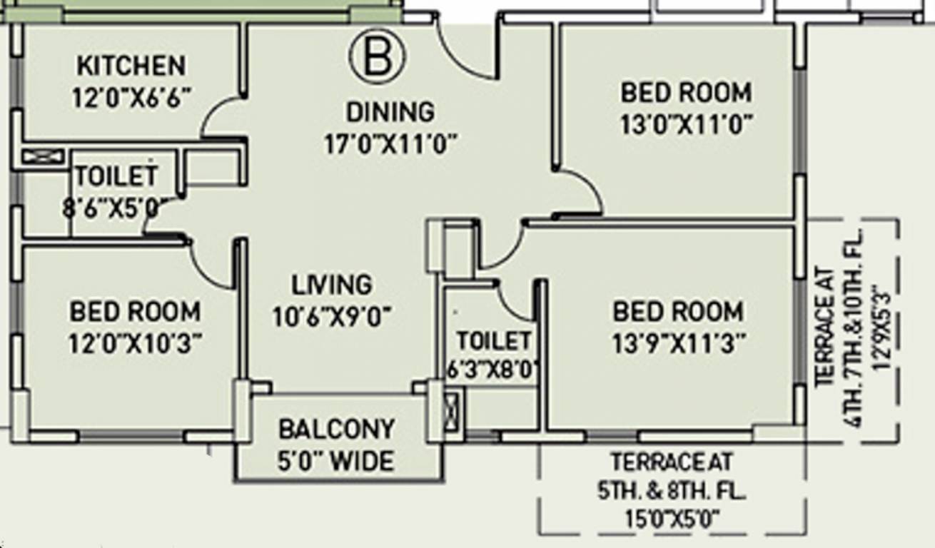  starwood tower 1 to 7 Floor Plan Floor Plan
