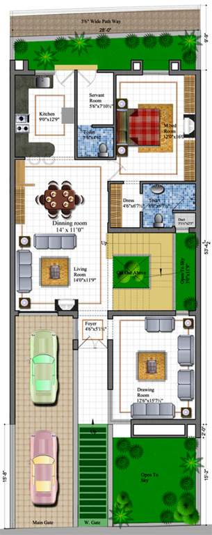 Koncept Ambience Palm County Rows (4BHK+5T (3,570 sq ft)   Servant Room 3570 sq ft)