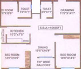 Amrita Gouri Shankar Residency (3BHK+2T (1,540 sq ft) 1540 sq ft) Amrita Gouri Shankar Residency (3BHK+2T (1,540 sq ft) 1540 sq ft)