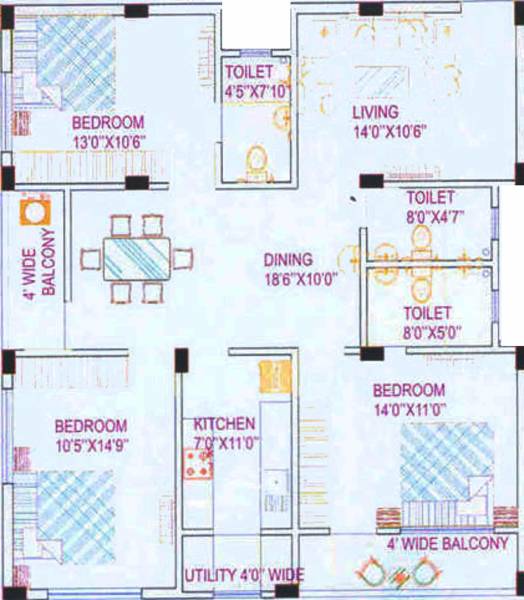 Amrita Annapurna (3BHK+3T (1,646 sq ft) 1646 sq ft) Amrita Annapurna (3BHK+3T (1,646 sq ft) 1646 sq ft)