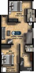 Bhaveshwar MS Arcade (2BHK+2T (702 sq ft) 702 sq ft) Bhaveshwar MS Arcade (2BHK+2T (702 sq ft) 702 sq ft)