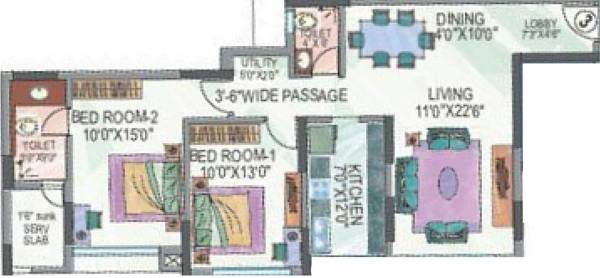 Sheth Corp Vasant Valley Ivy Tower (2BHK+2T (852 sq ft) 852 sq ft)