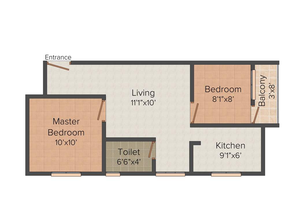 Bhaveshwar Q (2BHK+1T (600 sq ft) 600 sq ft)