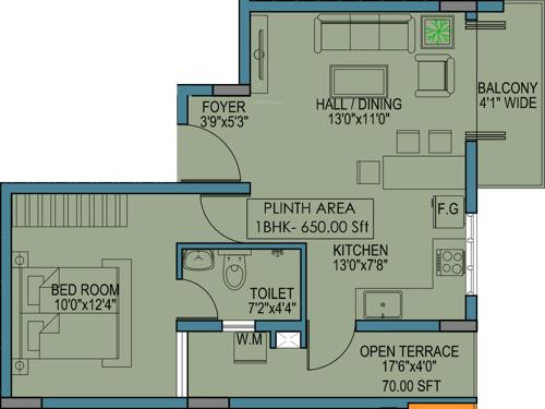 Bhoomi Groups Sri Nidhi (1BHK+1T (650 sq ft) 650 sq ft) Bhoomi Groups Sri Nidhi (1BHK+1T (650 sq ft) 650 sq ft)