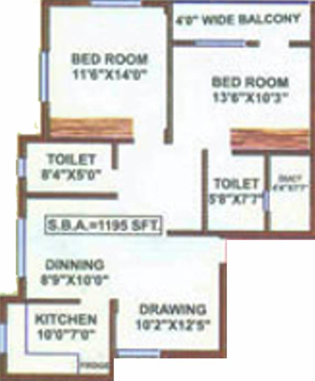 Amrita Gouri Shankar Residency (2BHK+2T (1,195 sq ft) 1195 sq ft) Amrita Gouri Shankar Residency (2BHK+2T (1,195 sq ft) 1195 sq ft)