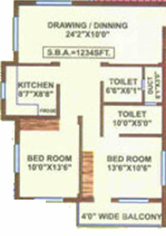 Amrita Gouri Shankar Residency (2BHK+2T (1,234 sq ft) 1234 sq ft) Amrita Gouri Shankar Residency (2BHK+2T (1,234 sq ft) 1234 sq ft)