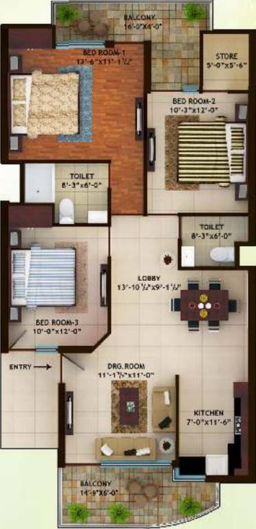 G And G Promoters Myst Homes (3BHK+2T (1,510 sq ft) 1510 sq ft)