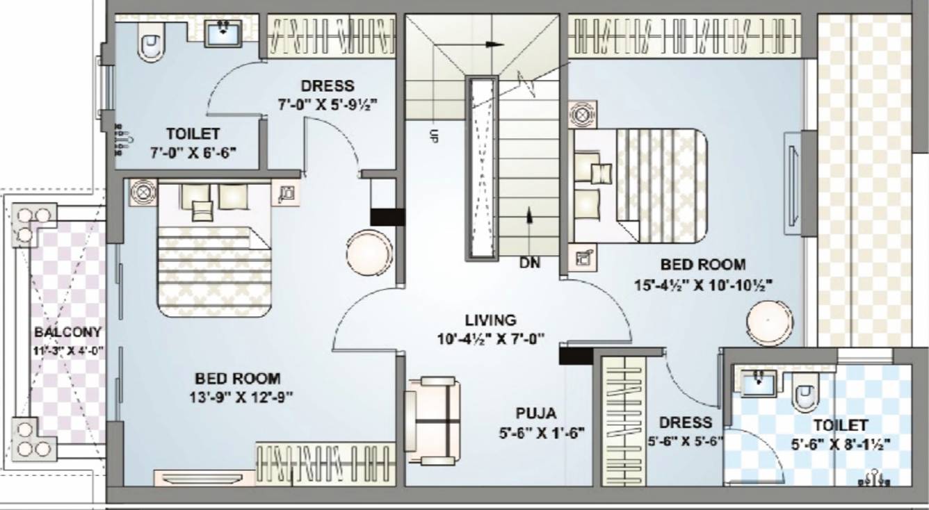 Krishna Kunj Villas (3BHK+4T (2,390 sq ft) + Servant Room 2390 sq ft)