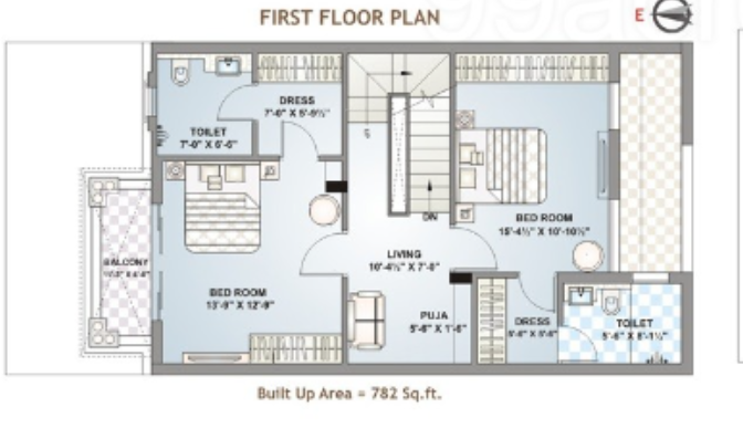  kunj villas Floor Plan First Floor Plan