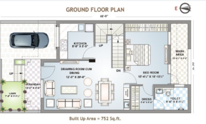 kunj villas Floor Plan Lower Ground Floor Plan