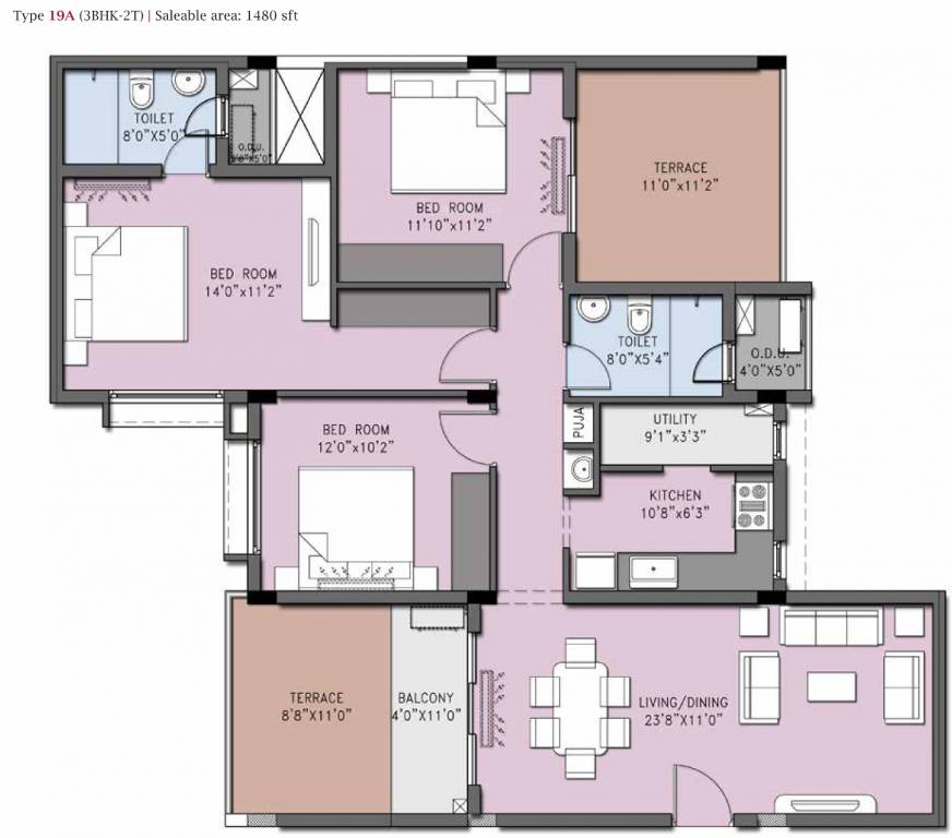 Casagrand Cherry Pick (3BHK+2T (1,480 sq ft) 1480 sq ft) Casagrand Cherry Pick (3BHK+2T (1,480 sq ft) 1480 sq ft)
