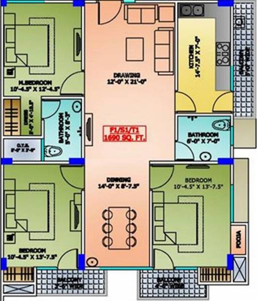  residency Floor Plan Floor Plan