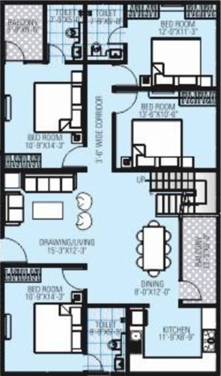 Krishna Alankar Residency (4BHK+4T (2,010 sq ft) 2010 sq ft)