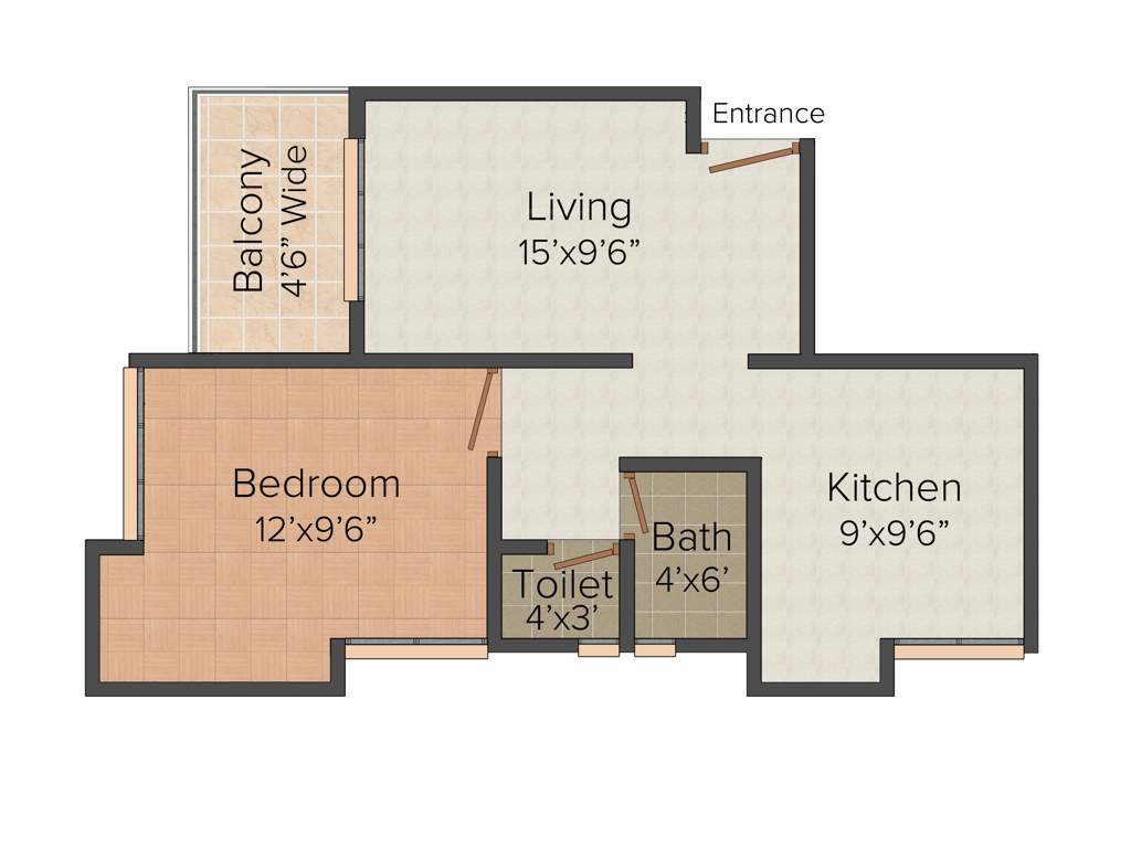 Deep Devikanandan (1BHK+1T (513 sq ft) 513 sq ft)