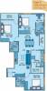 Group Four Developers Acropolis Floor Plan (3BHK+3T (1,312 sq ft) 1312 sq ft)
