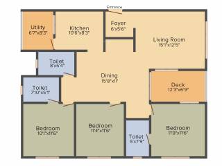 Skylark Ithaca (3BHK+3T (1,610 sq ft) 1610 sq ft) Skylark Ithaca (3BHK+3T (1,610 sq ft) 1610 sq ft)