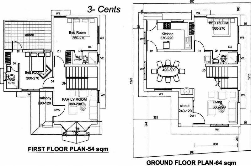 MYS Builders Midtown (3BHK+3T (1,270 sq ft) 1270 sq ft)