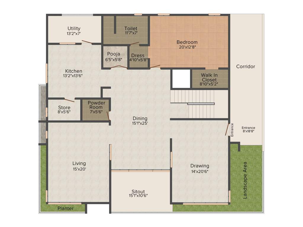 S Square Malibu (4BHK+4T (3,440 sq ft) + Pooja Room 3440 sq ft)
