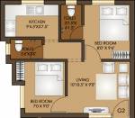 Annai Pearl II Residency (2BHK+2T (522 sq ft) 522 sq ft)