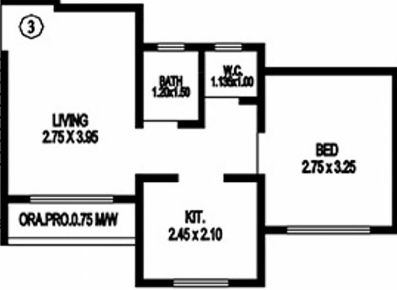 Patel Elysium (1BHK+1T (645 sq ft) 645 sq ft)