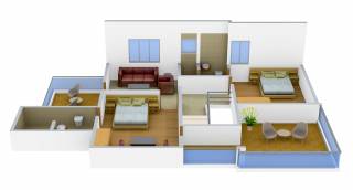 Salim Nandanam Paradise Villas (3BHK+3T (1,677 sq ft) 1677 sq ft)