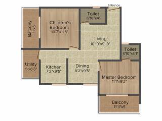 Laasya Pride (2BHK+2T (972 sq ft) 972 sq ft) Laasya Pride (2BHK+2T (972 sq ft) 972 sq ft)